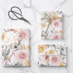 Colourful Floral Botanical Watercolor Pattern Wrapping Paper Sheet<br><div class="desc">Garden  colourful flowers pattern wrapping papers</div>