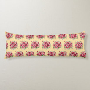 Colourful Floral Bouquet Body Cushion