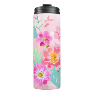 Colourful Floral Bouquet Thermal Tumbler
