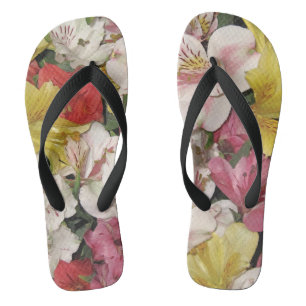 Colourful Floral Bouquet Thongs