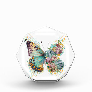 Colourful Floral Butterfly Photo Block