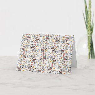 Colourful floral card