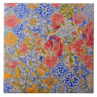 Colourful Floral Ceramic Tile