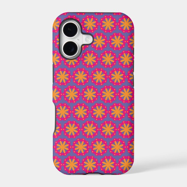 colourful floral circle shapes (Back)