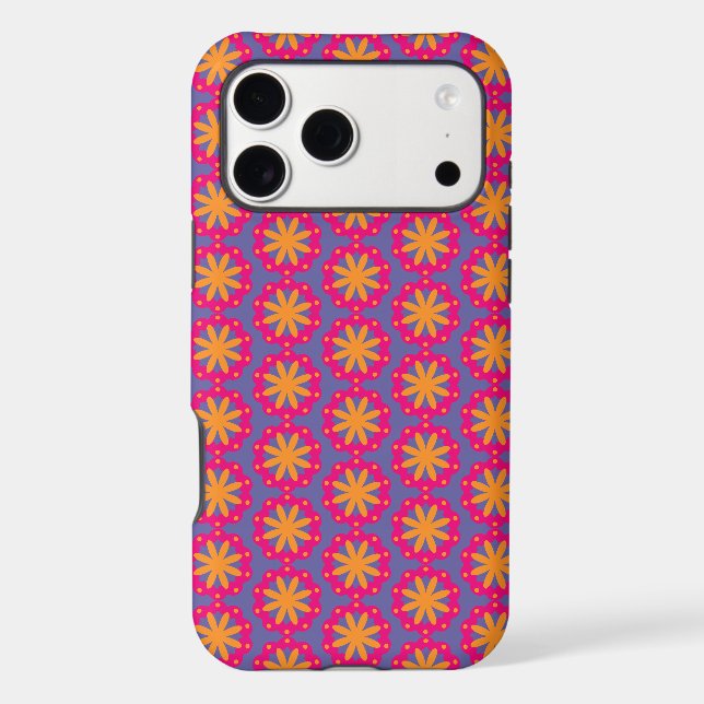 colourful floral circle shapes (Back)