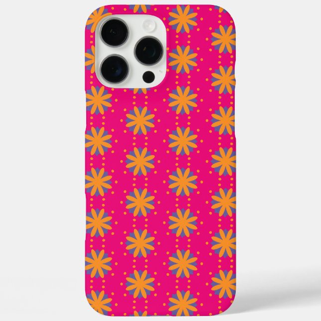 colourful floral circle shapes Case-Mate iPhone case (Back)