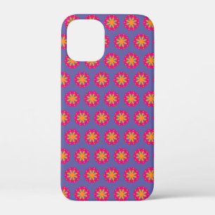 colourful floral circle shapes iPhone 12 mini case