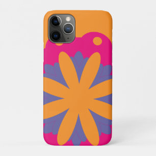 colourful floral circle shapes iPhone 11 pro case