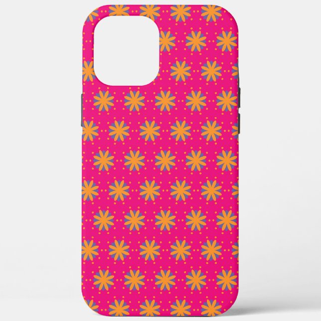colourful floral circle shapes Case-Mate iPhone case (Back)