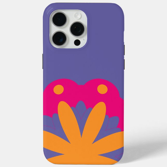 colourful floral circle shapes Case-Mate iPhone case (Back)