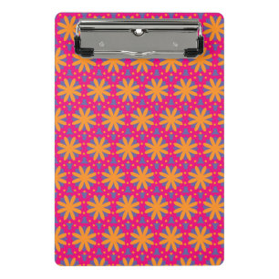 colourful floral circle shapes mini clipboard