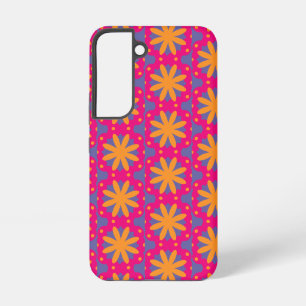 colourful floral circle shapes samsung galaxy case
