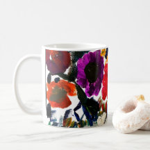 Colourful Floral Coffee Mug