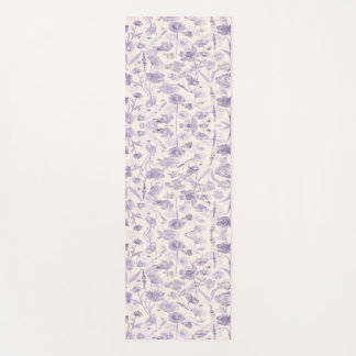 Colourful Floral Collage Yoga Mat