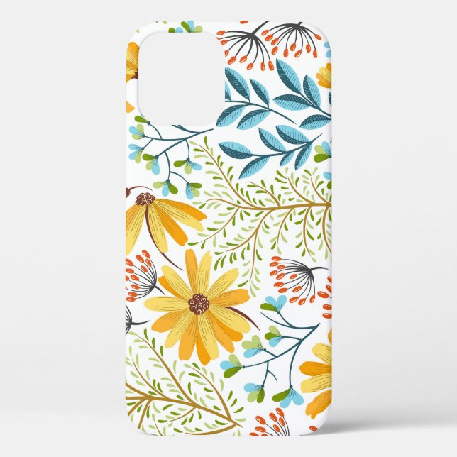 Colourful floral, decorative seamless decor Case-Mate iPhone case (Back)