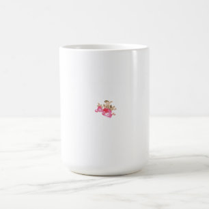 Colourful floral design featuring pink and red ros coffee mug