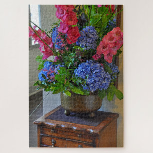 Colourful floral display jigsaw puzzle