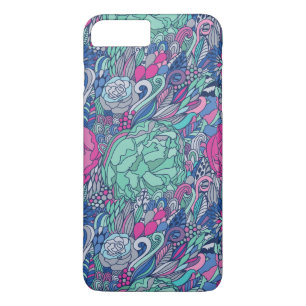 Colourful Floral Doodle Pattern iPhone 8 Plus/7 Plus Case