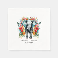 Colourful Floral Elephant