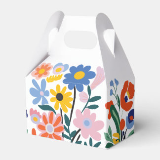Colourful Floral Favour Box: Beautiful Bouquets Box