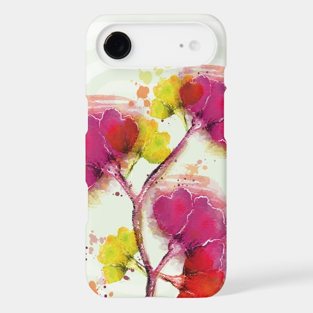 Colourful Floral Flower Case-Mate iPhone Case (Back)