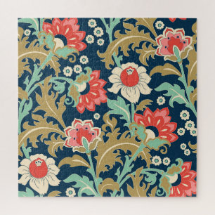 Colourful Floral Folk: Hand Drawn Jigsaw Puzzle