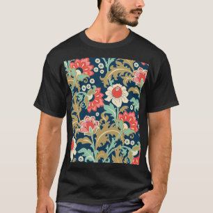 Colourful Floral Folk: Hand Drawn T-Shirt