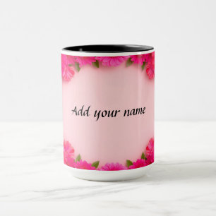 Colourful Floral Frame Mug