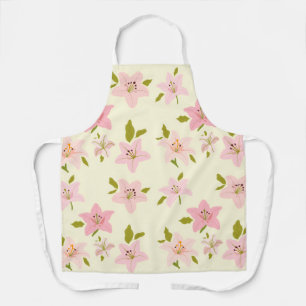 Colourful Floral Garden Pattern Apron
