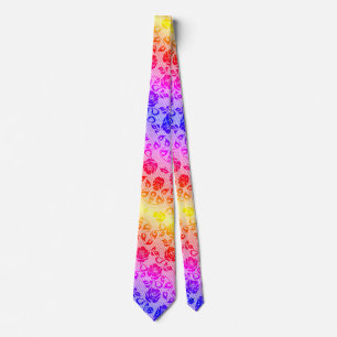 Colourful Floral Lace Neck Tie