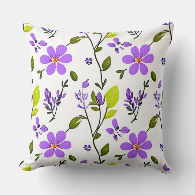 🌺✨ Colourful Floral Living Room Decor Cushion (Front)