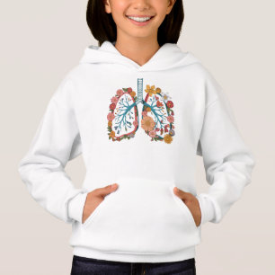 Colourful Floral Lungs Vector Illustration gift