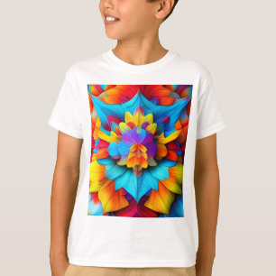 Colourful Floral Mandala Design-56756 T-Shirt