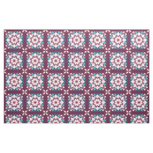 Colourful Floral Mandala Design Fabric