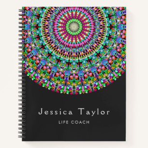 Colourful Floral Mandala Notebook