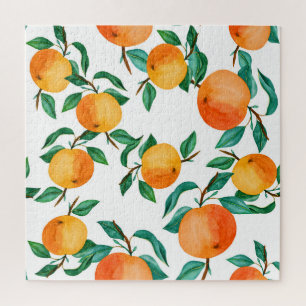 Colourful Floral Mix: Watercolor Illustration. Jigsaw Puzzle