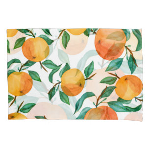 Colourful Floral Mix: Watercolor Illustration. Pillowcase