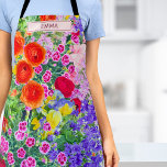 Colourful Floral Name Gift – Birthday for Sister Apron<br><div class="desc">Colourful Floral Name Gift – Birthday for Sister Apron.
Treat your sister to a vibrant floral apron she’ll love to wear. With her name in bold letters and bright blooms all around,  it’s a fun birthday gift for sisters who know their way around a kitchen. Enjoy!</div>