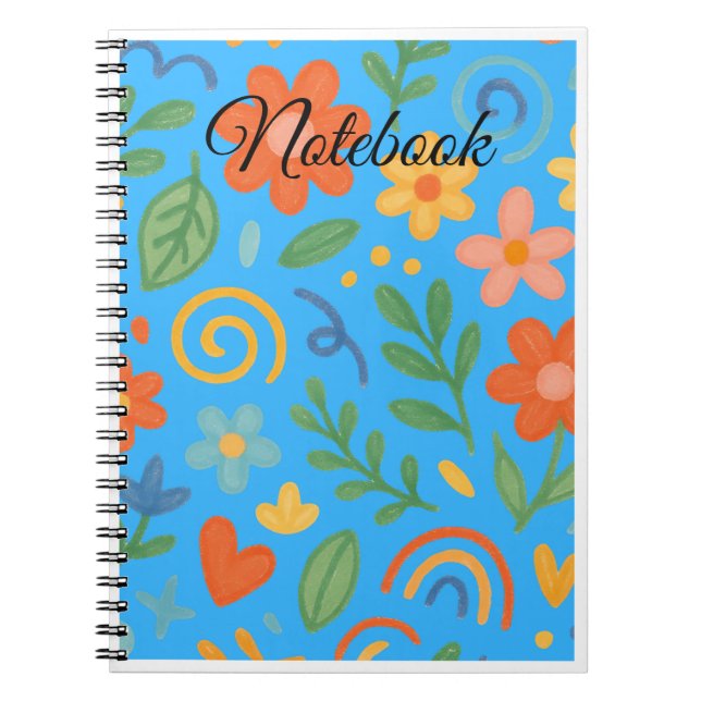 Colourful Floral Notebook (Front)