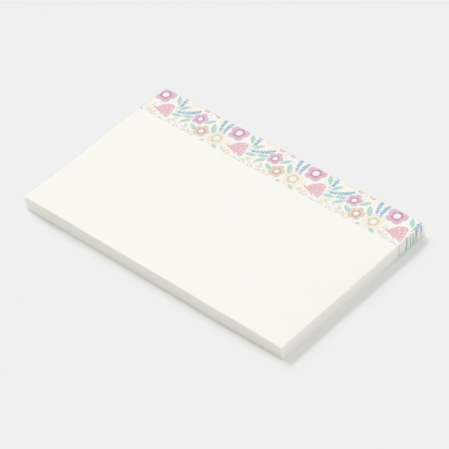 Colourful floral Notes Design (Angled)