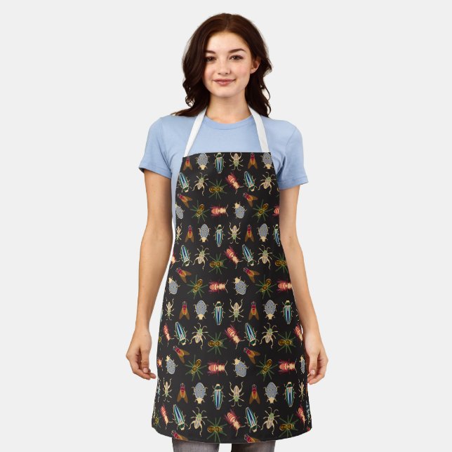 Colourful Floral Pattern Apron (Worn)