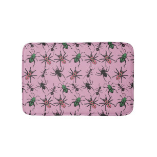 Colourful Floral Pattern Bath Mat