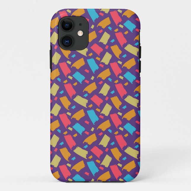 Colourful Floral Pattern Case-Mate iPhone Case (Back)