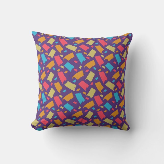 Colourful Floral Pattern Cushion (Front)