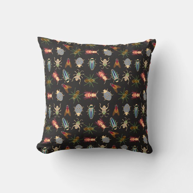 Colourful Floral Pattern Cushion (Front)