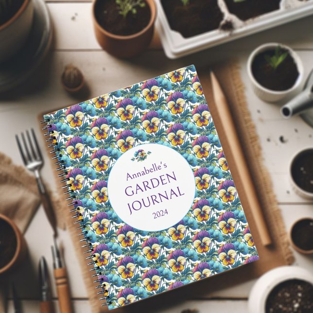 Colourful Floral Pattern Gardeners Sketch Journal  (Creator Uploaded)