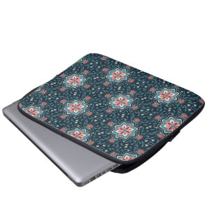 Colourful Floral Pattern Laptop Sleeve