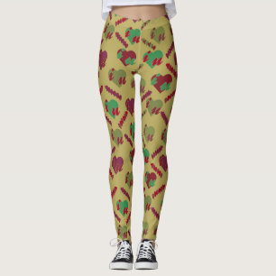 Colourful Floral Pattern Leggings