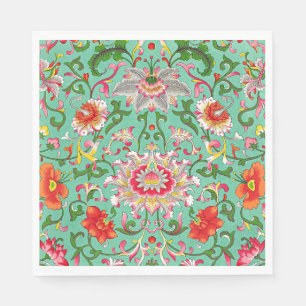 Colourful Floral Pattern Napkin