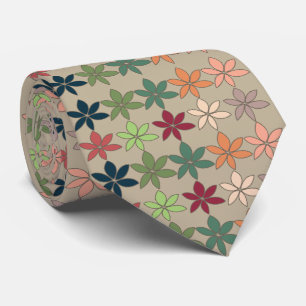Colourful Floral Pattern Tie